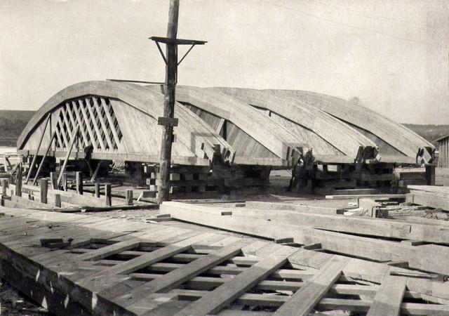 Кружала подготовлены для установки связей. Апрель 1935г.