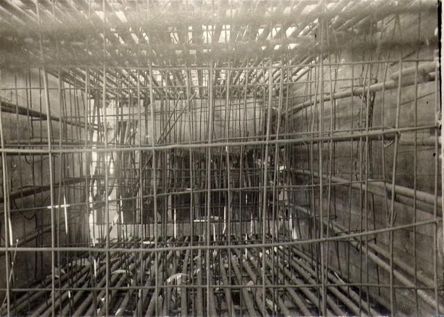 Укладка арматуры в арках. Август 1935г.