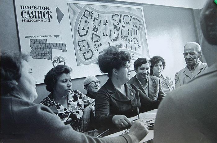 Заседание поселкового совета, 1975 год.