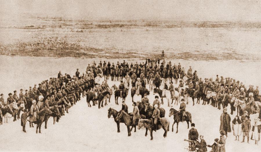 Уже в апреле 1918 года дивизион Каландаришвили в составе 700 бойцов участвовал в боях в Забайкалье против войск казачьего атамана Семенова.