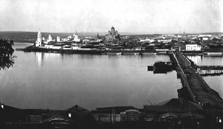 Панорама Иркутска. Начало XX в. Автор неизвестен. Из коллекции БАБР.RU