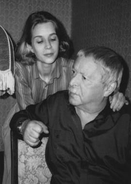 Юрий Левитанский с женой Ириной МашковскойФото О. Машковского 