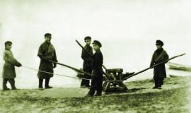 Выбирание невода воротом ИОКМ ф433-105