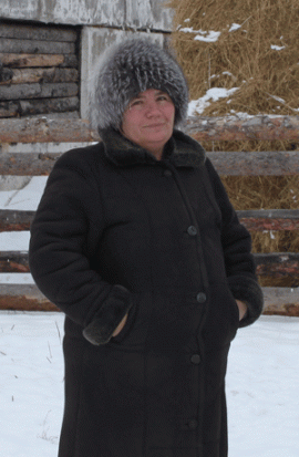 Фермерша Ирина Чепурных из села Никитаево