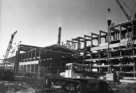 Строительство завода силикатного кирпича в Усолье-Сибирском