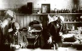 1918 г. Профессора В.Ч.Дорогостайский и Б.А.Сварчевский в Омском сельскохозяйственном институте. 