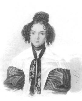 М.Н. Волконская. Акварель Н.А. Бестужева. 1837 г.