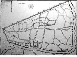План Иркутска 1729 г., составленный М.Зиновьевым