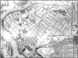 План Иркутска 1849 г. (фрагмент)