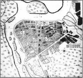 План Иркутска 1767 г. (фрагмент)
