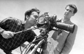 1960-е годы. Кинооператоры Михаил Колесников и Александр Громодзинский