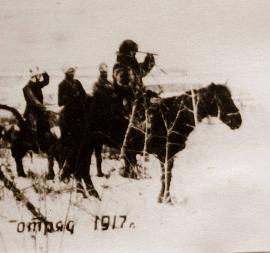 Группа партизан. Фото С.И. Назьмова, 1917. Собрание И.И. Козлова