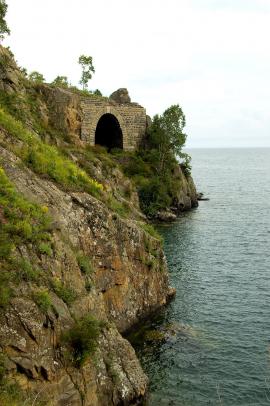 One of the tunnels of Round Baikal Railway